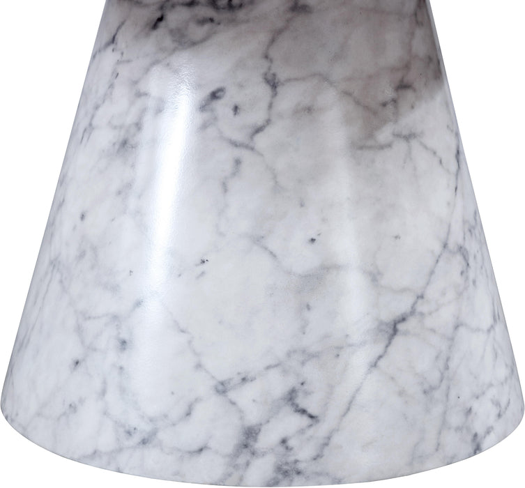 Omni White Faux Marble Coffee Table