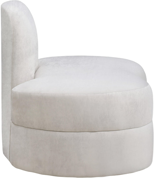 Mitzy Cream Velvet Chair