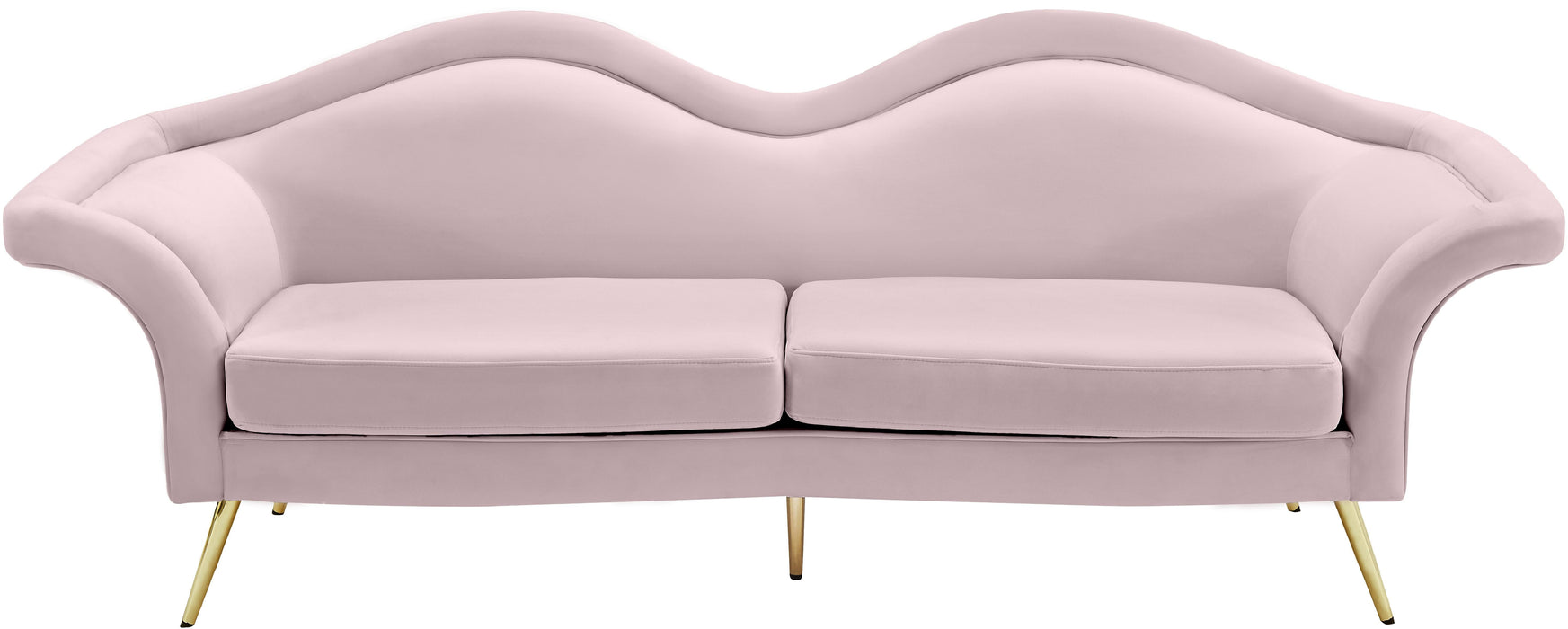 Lips Pink Velvet Sofa