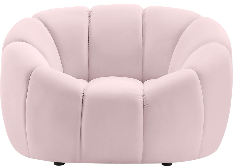 Elijah Pink Velvet Chair