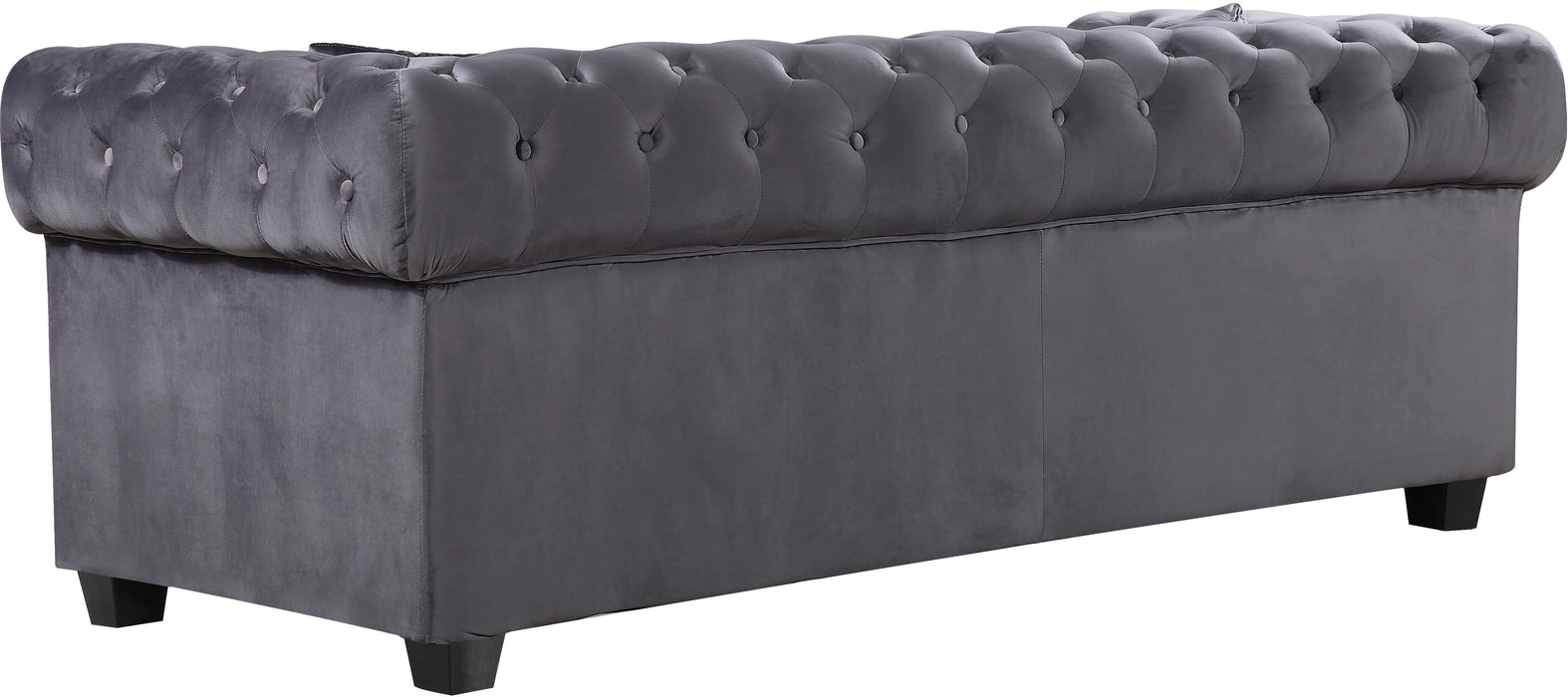 Bowery Grey Velvet Sofa