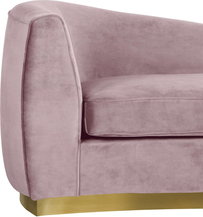 Julian Pink Velvet Chaise