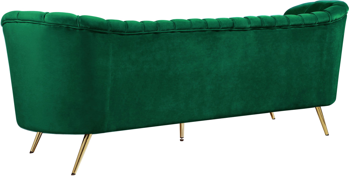 Margo Green Velvet Sofa