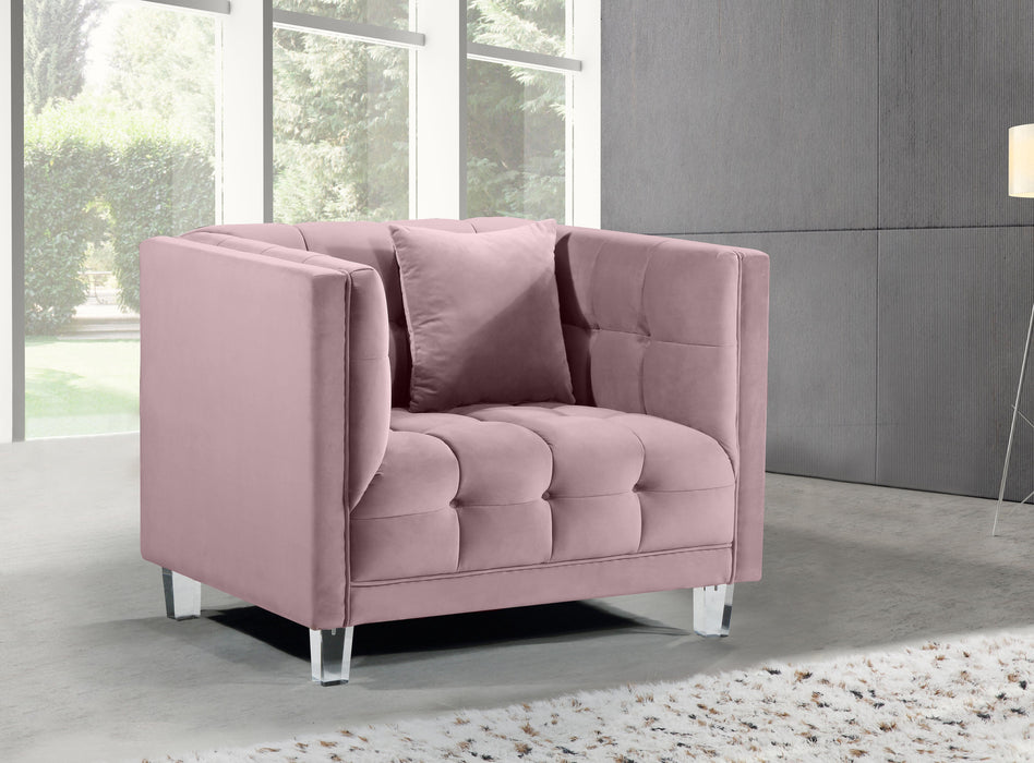 Mariel Pink Velvet Chair