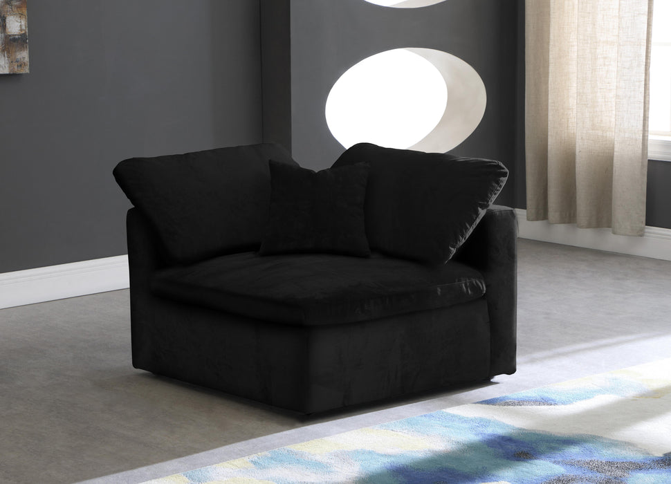 Cozy Black Velvet Chair