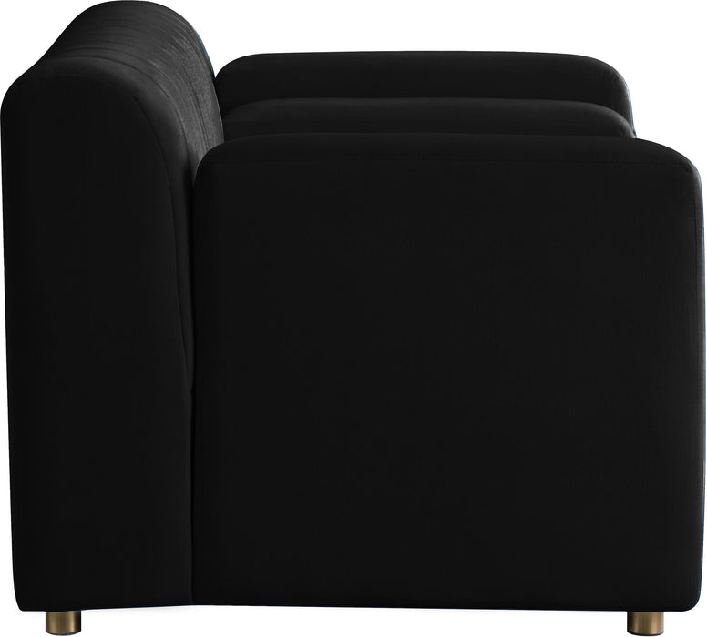 Naya Black Velvet Chair