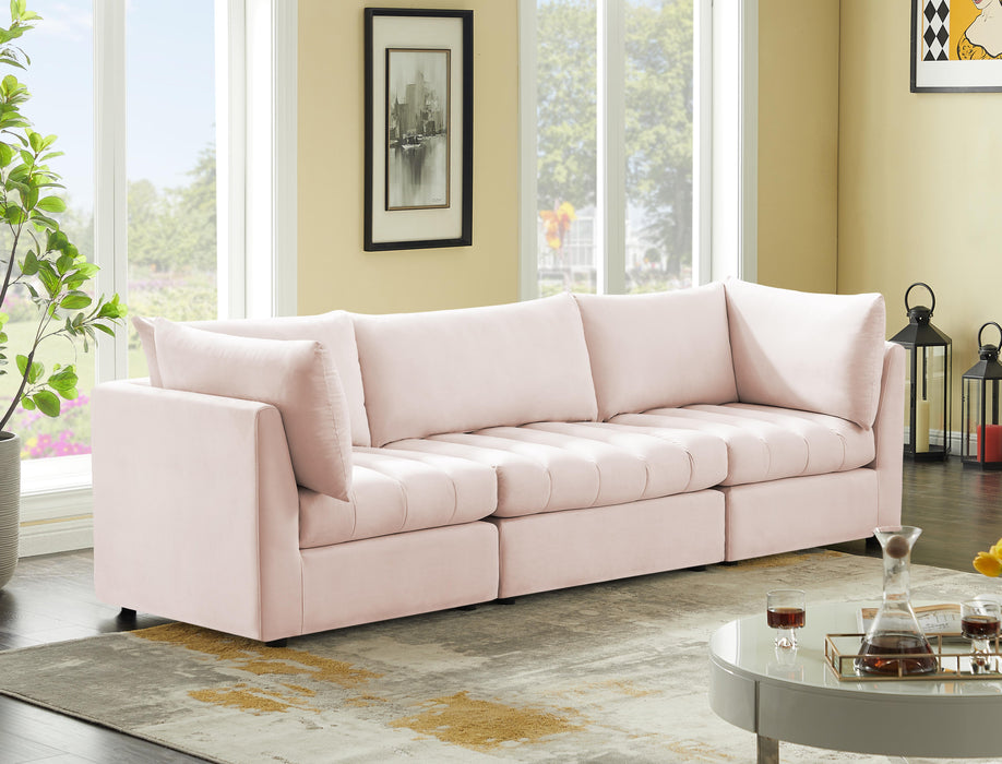 Jacob Pink Velvet Modular Sofa