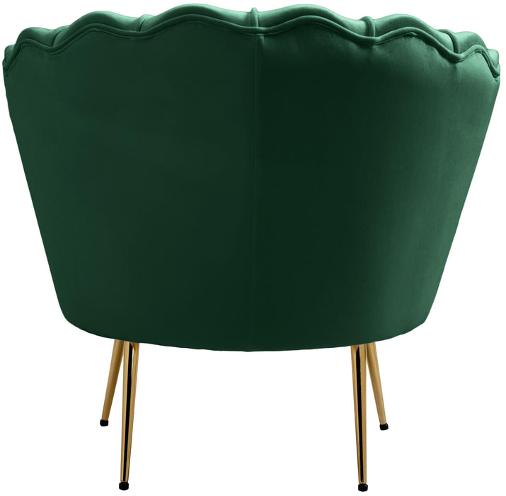 Gardenia Green Velvet Chair