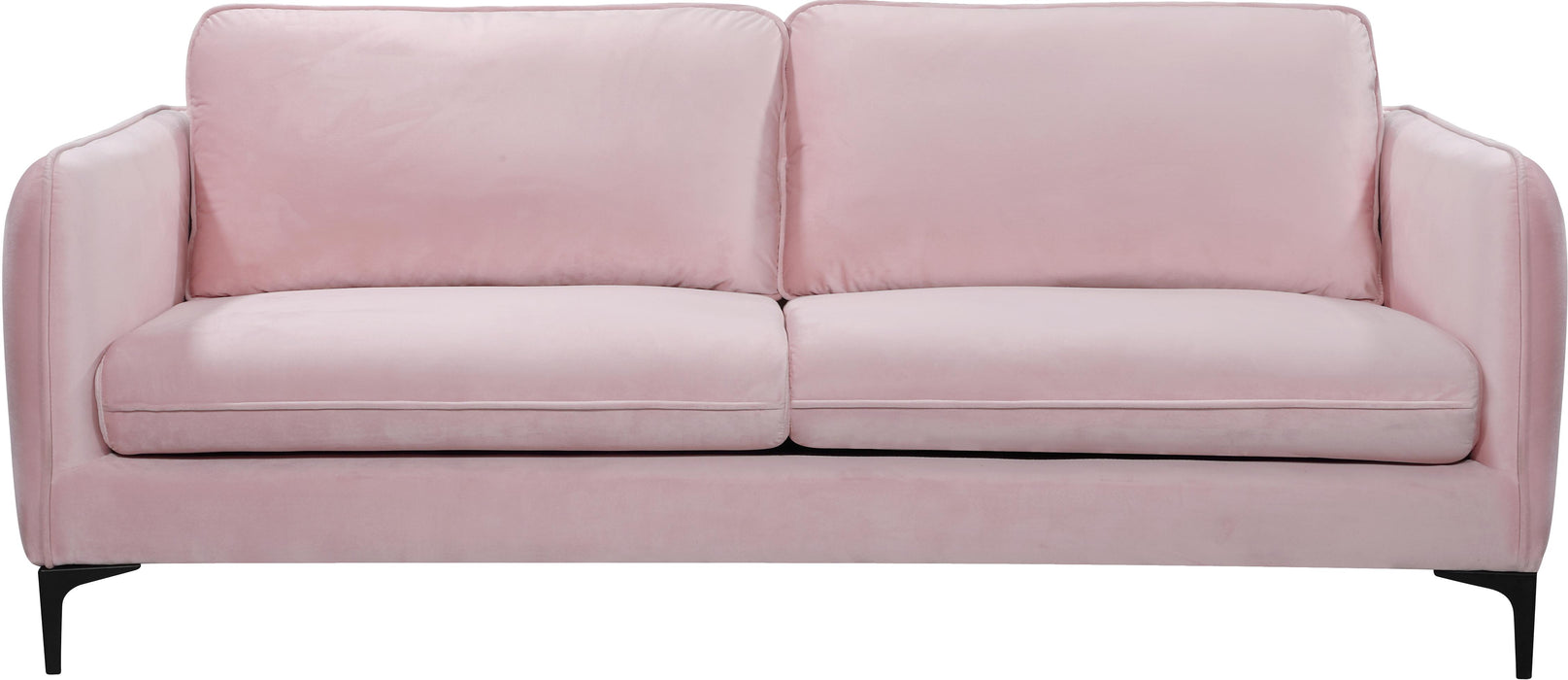 Poppy Pink Velvet Sofa