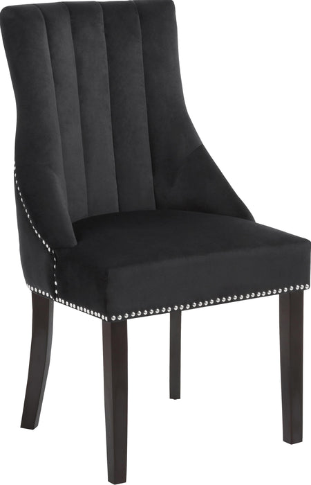 Oxford Black Velvet Dining Chair