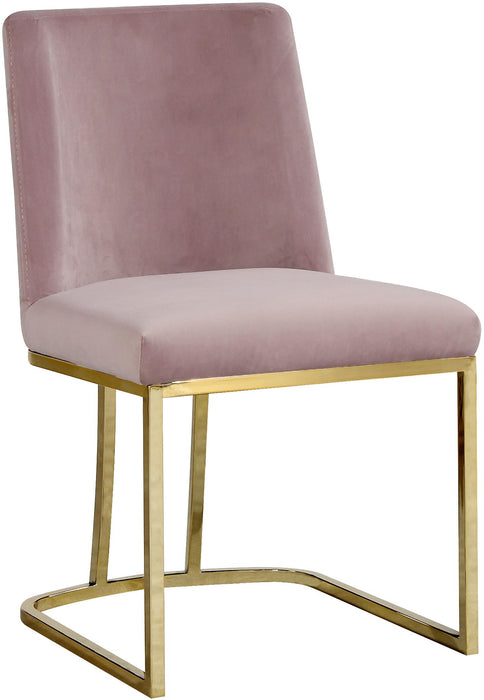 Heidi Pink Velvet Dining Chair