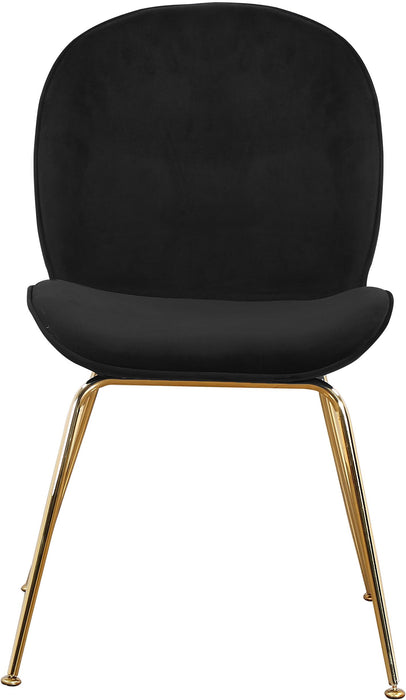Paris Black Velvet Dining Chair