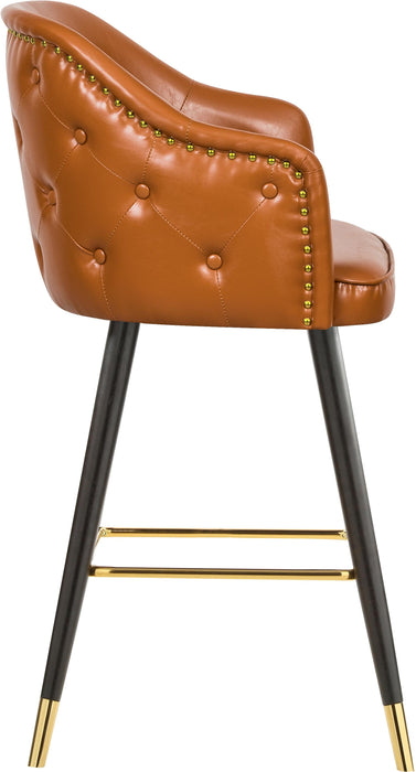 Barbosa Cognac Faux Leather Counter/Bar Stool