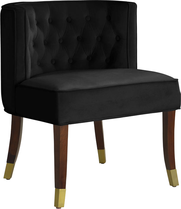 Perry Black Velvet Dining Chair