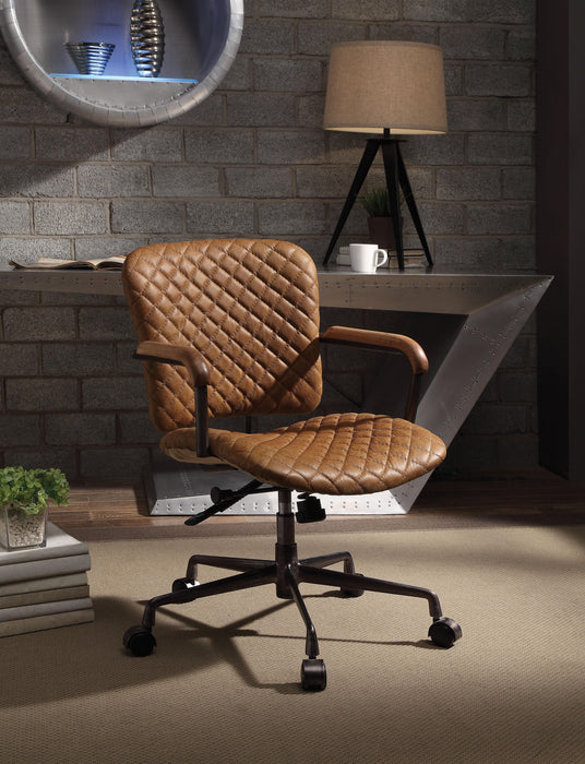 Josi Coffee Top Grain Leather Office Chair image