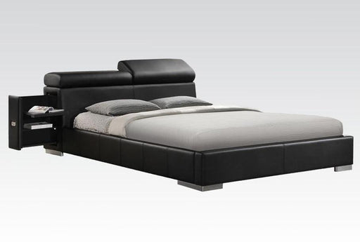 Acme Manjot King Upholstered Bed in Black 20747EK image