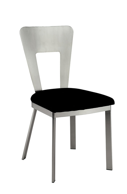 NOVA Silver/Black Side Chair (2/CTN) image
