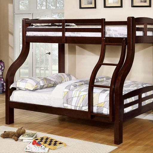 Solpine Espresso Twin/Full Bunk Bed image