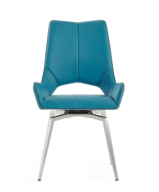 Turquoise Swivel Dining Chairs image