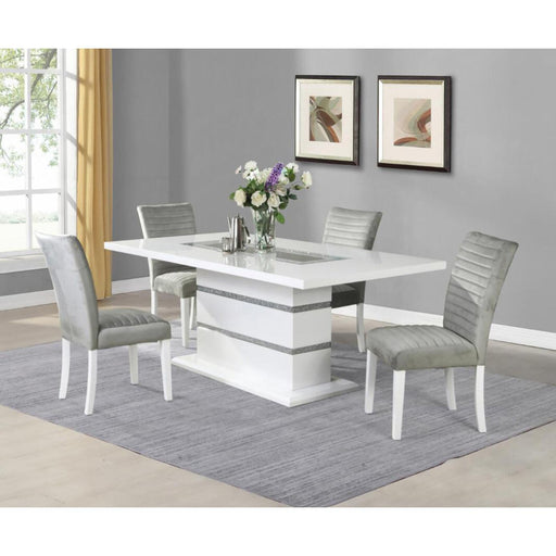 White High Gloss Dining Table image