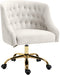 Arden Cream Velvet Office Chair image