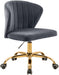 Finley Grey Velvet Office Chair image