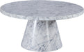 Omni White Faux Marble Coffee Table image