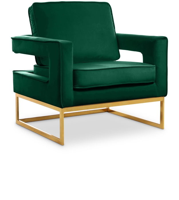 Noah Green Velvet Accent Chair image