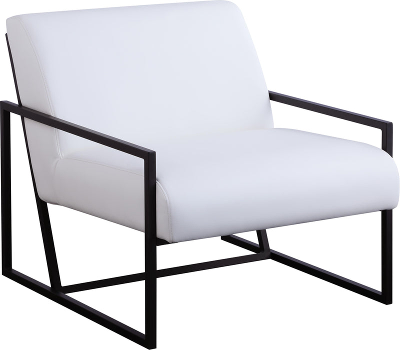 Industry White Faux Leather Accent Chair image