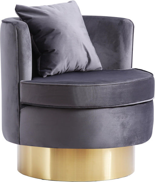 Kendra Grey Velvet Accent Chair image