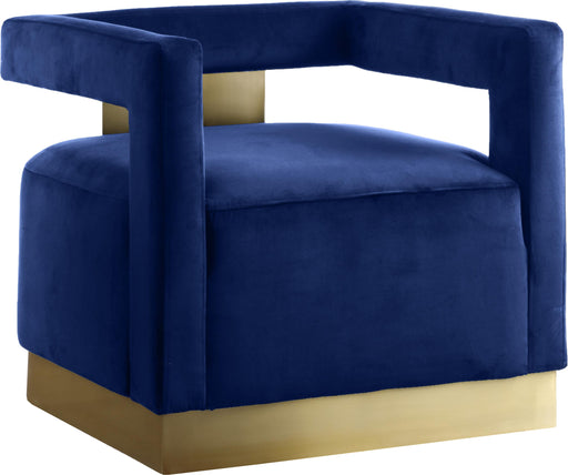 Armani Navy Velvet Accent Chair image