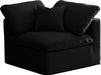 Plush Black Velvet Standard Cloud Modular Corner Chair image