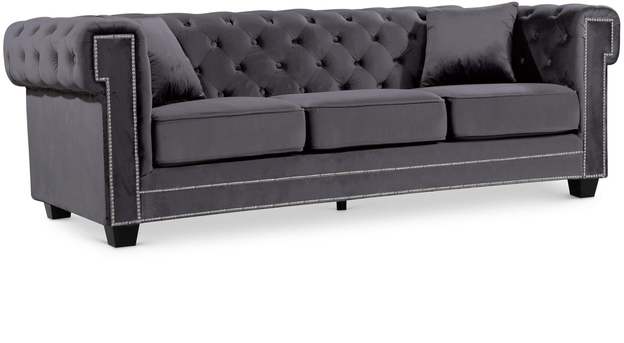 Bowery Grey Velvet Sofa image