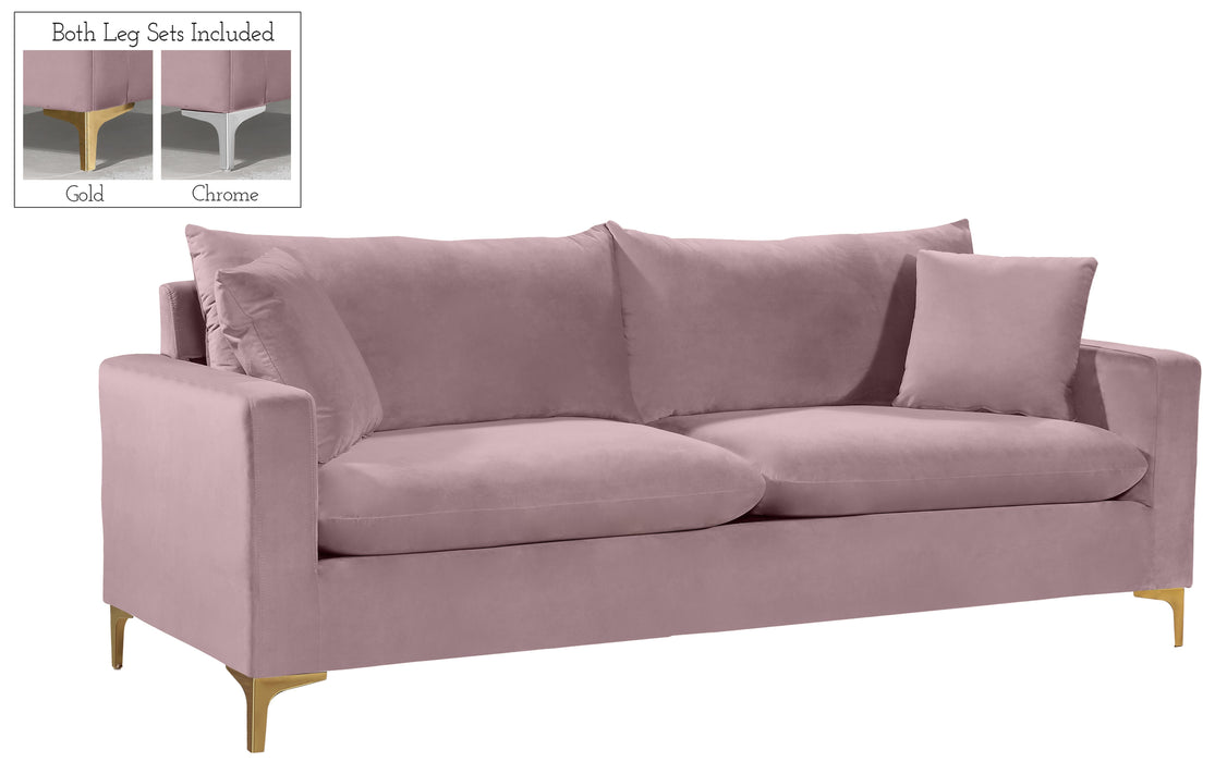 Naomi Pink Velvet Sofa image
