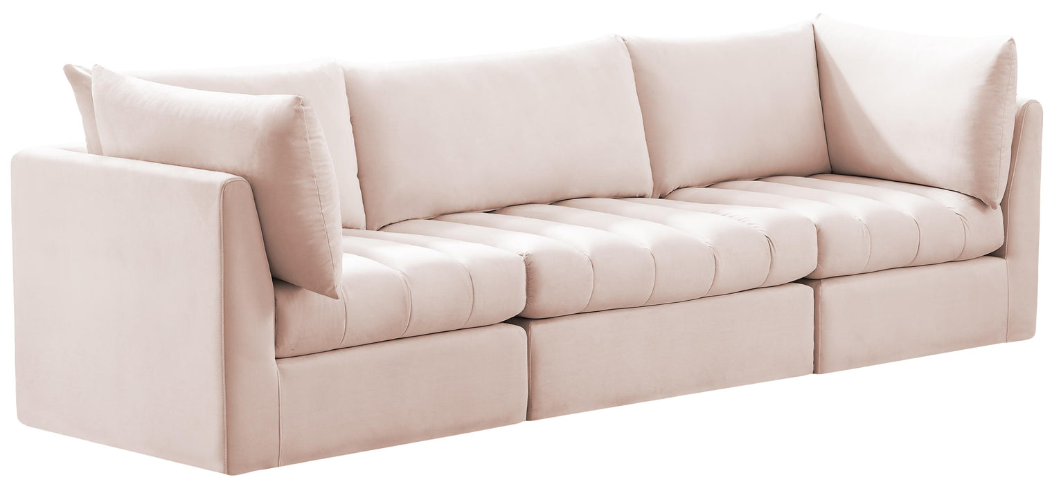 Jacob Pink Velvet Modular Sofa image