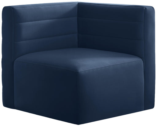 Quincy Navy Velvet Modular Corner Chair image
