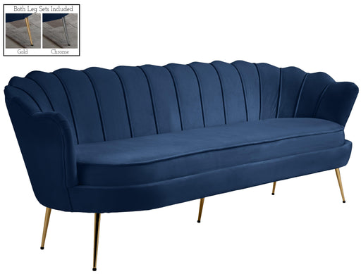 Gardenia Navy Velvet Sofa image