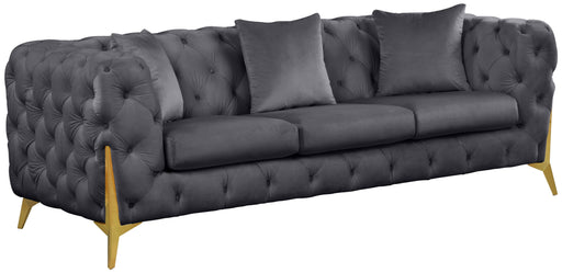 Kingdom Grey Velvet Sofa image