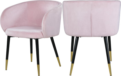 Louise Pink Velvet Dining Chair image