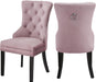 Nikki Pink Velvet Dining Chair image