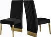 Porsha Black Velvet Dining Chair image