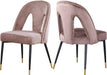 Akoya Pink Velvet Dining Chair image