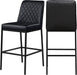 Bryce Black Faux Leather Stool image