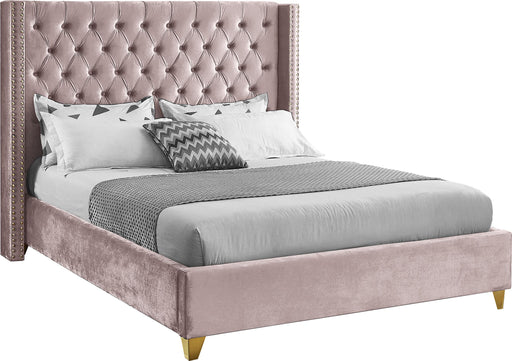 Barolo Pink Velvet Full Bed image