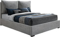 Misha Light Grey Polyester Fabric King Bed (3 Boxes) image